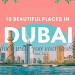 Beautiful Places in Dubai – Dubai Marina skyline at sunset